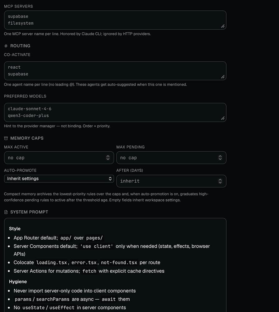 Agent System (@mentions) — preview 3