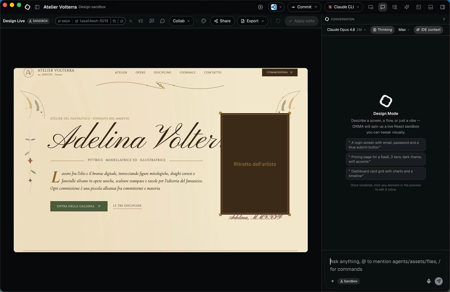 Design Mode — preview 4
