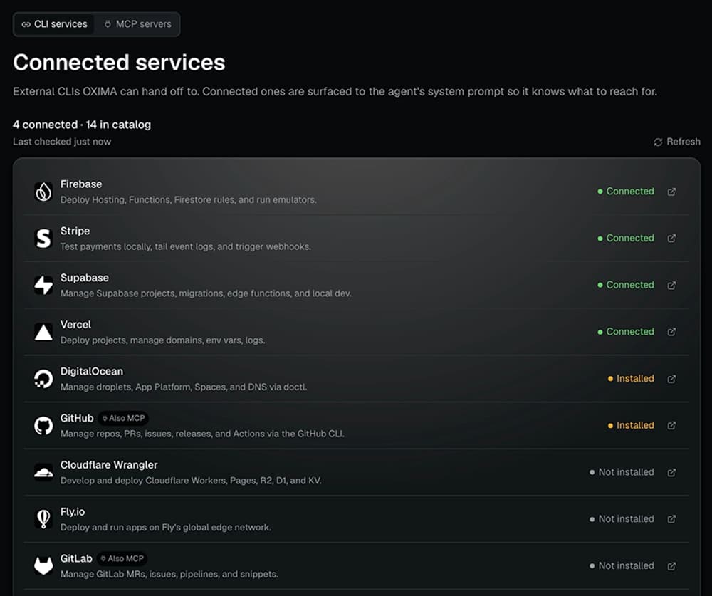 Service & MCP Catalog — preview 1